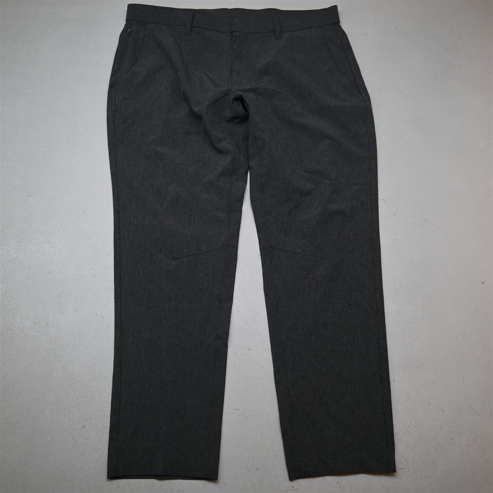 NEW Fabletics 38x30 Gray Heather The Only Slim Golf Performance Dress Mens Pants